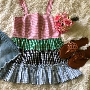 Crown & Ivy Women’s Top XS Gingham